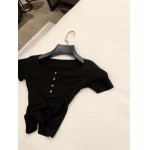2025年3月23日入荷春夏新作ysl袖なし ニット tシャツ can工場