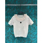 2025年3月23日入荷春夏新作Chanel ニット半袖 Tシャツ  can工場