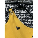 2025年3月23日入荷春夏新作Prada斜め肩 ニット半袖 Tシャツ  can工場