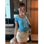 2025年3月23日入荷春夏新作Ralph Lauren ニット半袖 Tシャツ  can工場