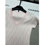 2025年3月24日入荷春夏新作Fendiニット 半袖Tシャツ can工場