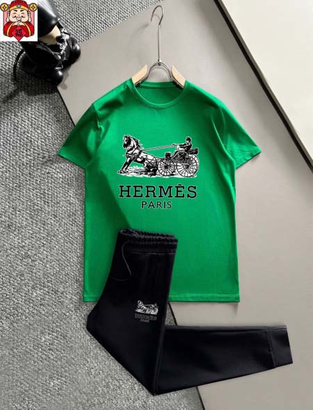2025年3月29日入荷新作HERMES夏メンズ 上下セット...