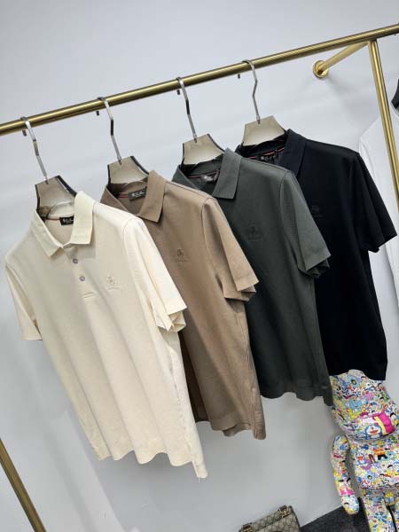 2025年4月26日入荷新作loro piana半袖ポロシャツ 原版复刻高級品香港の会社超厳選★入手困難/誕生日プレゼント/yinx工場