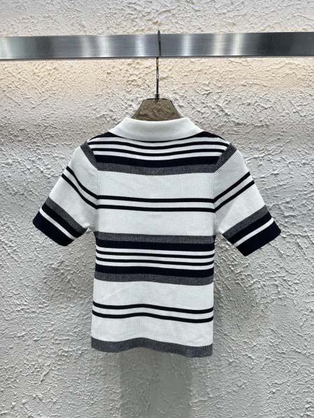 2025年4月30日入荷春夏新作Chanelニット半袖Tシャツ can工場