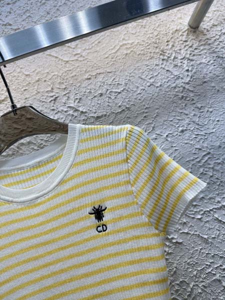 2025年4月30日入荷春夏新作Diorニット半袖Tシャツ can工場