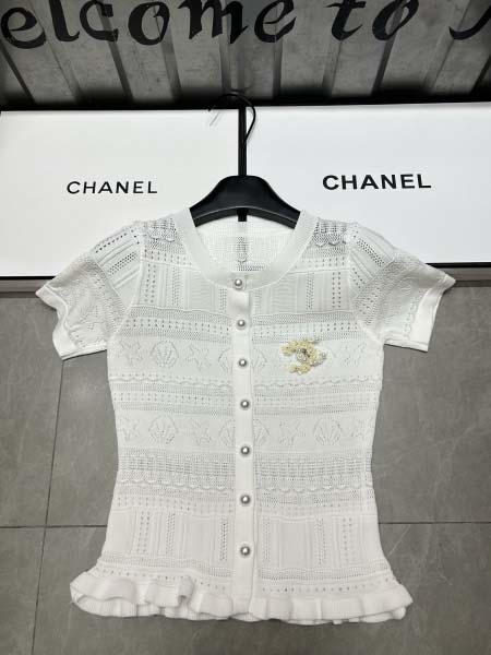 2025年4月30日入荷春夏新作chanelニットTシャツ can工場