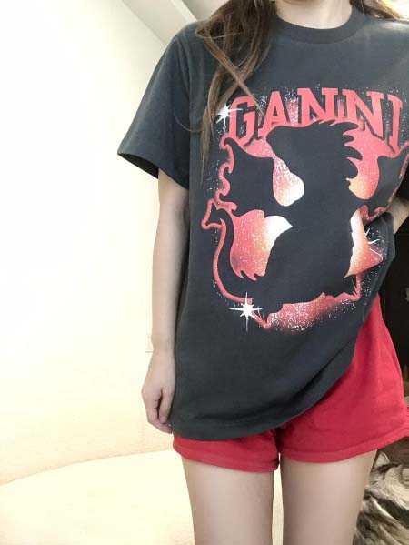 2025年5月1日入荷新作GANNI半袖 Tシャツ誕生日プレゼントの服/男女兼用/カップル服人気/R&B
