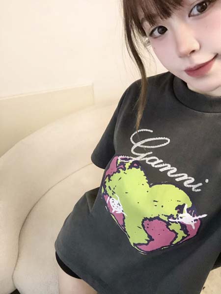 2025年5月1日入荷新作GANNI半袖 Tシャツ誕生日プレゼントの服/男女兼用/カップル服人気/R&B