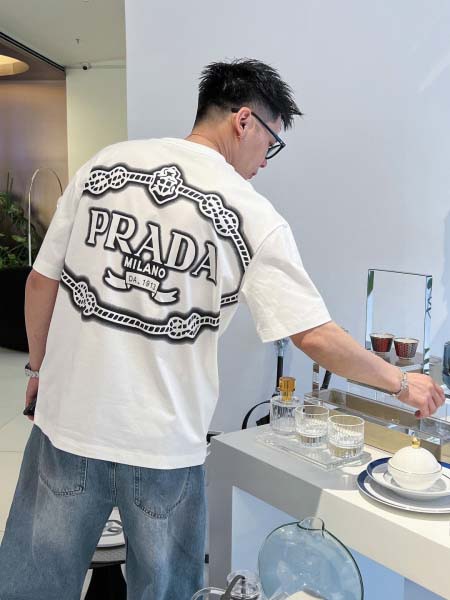 2025年4月6日入荷新作Prada半袖 Tシャツ高級品/L...