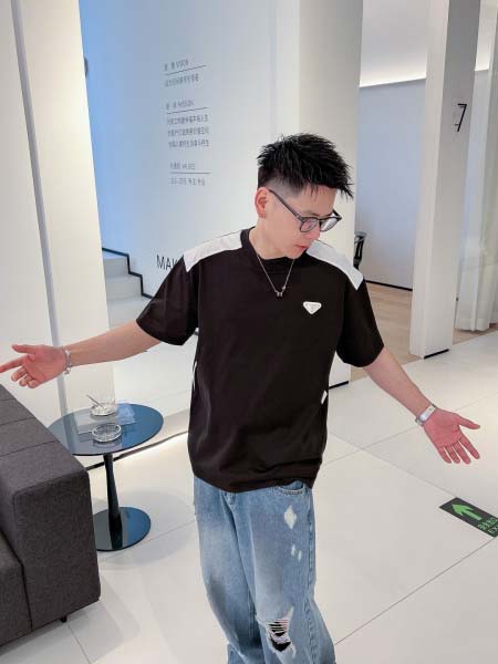 2025年4月6日入荷新作Prada半袖 Tシャツ高級品/L...