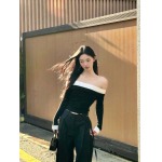 2025年4月29日入荷春夏新作HERMES肩出しTシャツ can工場