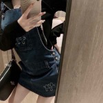 2025年4月29日入荷春夏新作Chrome hearts デニム ストラップ デニムスカート  can工場