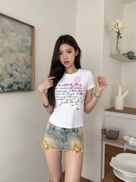 2025年4月29日入荷春夏新作vivienne半袖 Tシャ...