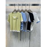 2025年4月30日入荷春夏新作Chanelニット半袖Tシャツ can工場