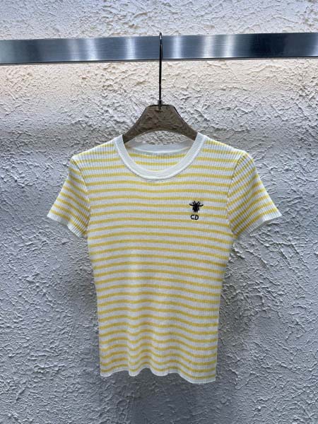 2025年4月30日入荷春夏新作Diorニット半袖Tシャツ ...