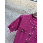 2025年4月30日入荷春夏新作Fendiニット半袖Tシャツ can工場