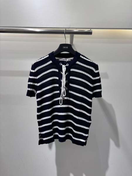 2025年4月30日入荷春夏新作Diorニット半袖Tシャツ ...