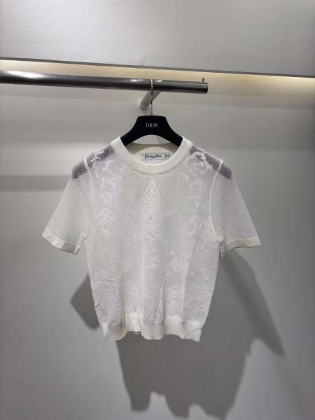 2025年4月30日入荷春夏新作Diorニット半袖Tシャツ ...
