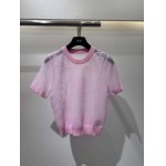 2025年4月30日入荷春夏新作Diorニット半袖Tシャツ can工場