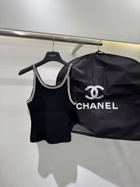 2025年4月30日入荷春夏新作Chanelニットタンクトッ...