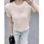 2025年4月30日入荷春夏新作chanelニットTシャツ can工場