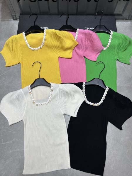 2025年4月30日入荷春夏新作ChanelニットTシャツ ...