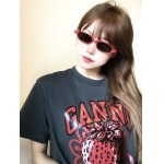 2025年5月1日入荷新作GANNI半袖 Tシャツ誕生日プレゼントの服/男女兼用/カップル服人気/R&B