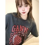 2025年5月1日入荷新作GANNI半袖 Tシャツ誕生日プレゼントの服/男女兼用/カップル服人気/R&B