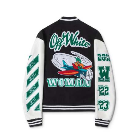 2025年5月13日入荷新作off white野球ジャンパーのカップルモデル誕生日プレゼントの服/男女兼用/カップル服人気/R&B工場