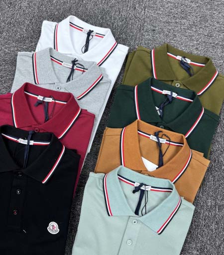 2025年5月21日入荷新作Moncler半袖ポロシャツ 原版复刻高級品香港の会社超厳選★入手困難/誕生日プレゼント/yinx工場