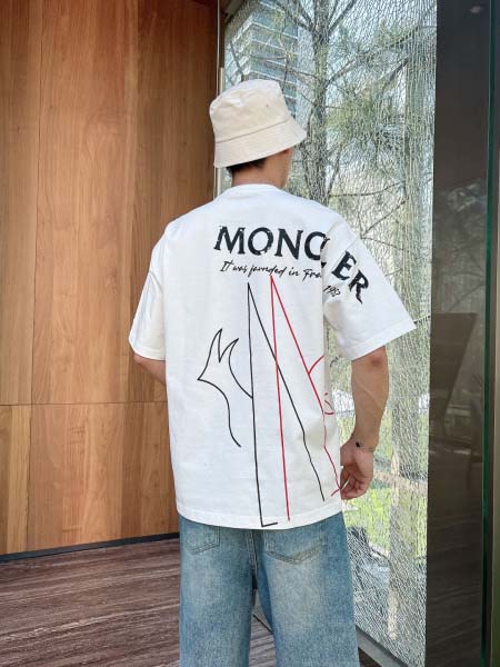 2025年6月30日入荷新作Moncler半袖Tシャツ 高级品超厳選★入手困難/誕生日プレゼント/MF工場