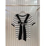2025年6月9日入荷春夏新作Miumiuニット半袖ファッション/誕生日プレゼント/贈り物 can工場
