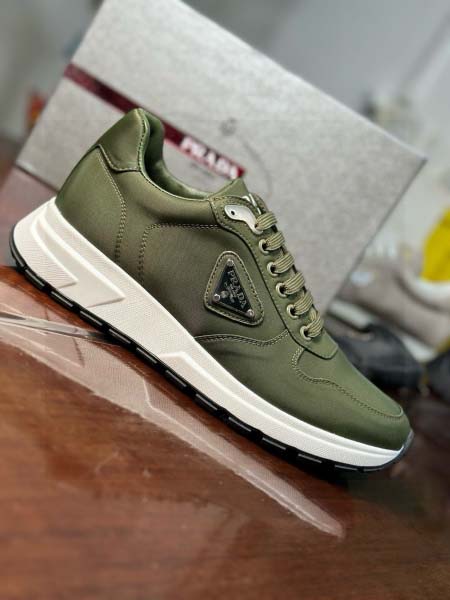 2025年9月17日入荷新品Pradaカジュアルシューズ/スニーカー｜メンズ靴人気本革製ギフト/誕生日/XG工場