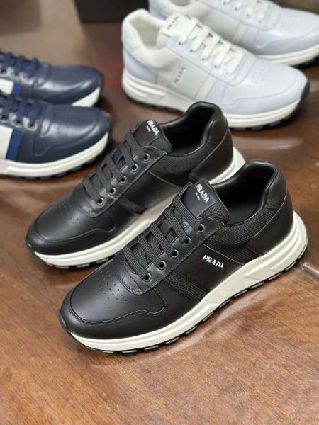 2025年9月17日入荷新品Pradaカジュアルシューズ/スニーカー｜メンズ靴人気本革製ギフト/誕生日/XG工場