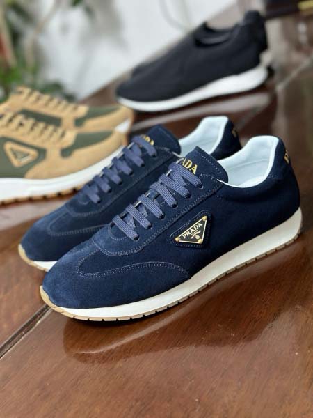 2025年9月17日入荷新品Pradaカジュアルシューズ/スニーカー｜メンズ靴人気本革製ギフト/誕生日/XG工場