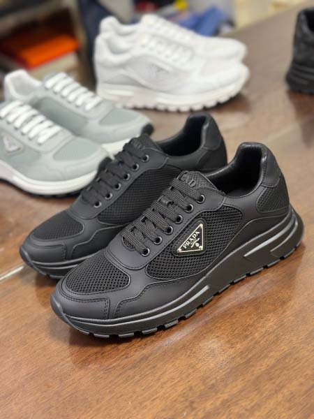 2025年9月17日入荷新品Pradaカジュアルシューズ/スニーカー｜メンズ靴人気本革製ギフト/誕生日/XG工場