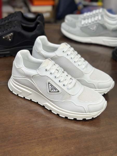 2025年9月17日入荷新品Pradaカジュアルシューズ/スニーカー｜メンズ靴人気本革製ギフト/誕生日/XG工場