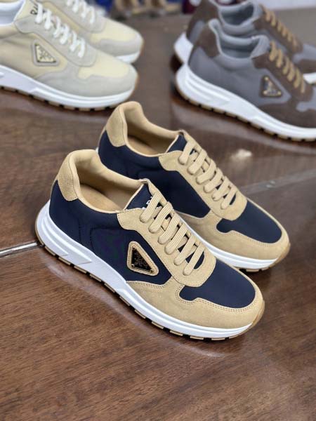 2025年9月17日入荷新品Pradaカジュアルシューズ/スニーカー｜メンズ靴人気本革製ギフト/誕生日/XG工場