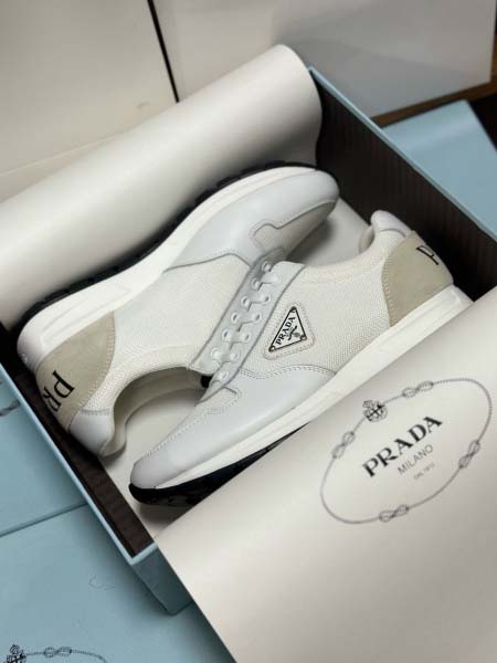 2025年9月17日入荷新品Pradaカジュアルシューズ/スニーカー｜メンズ靴人気本革製ギフト/誕生日/XG工場