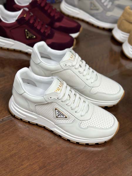 2025年9月17日入荷新品Pradaカジュアルシューズ/スニーカー｜メンズ靴人気本革製ギフト/誕生日/XG工場