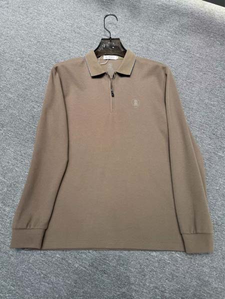 2025年9月23日入荷新作Brunello Cucinelli長袖ポロ 秋物 冬物高品質人気商品/LM工場