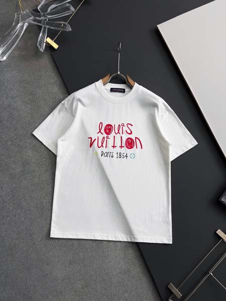 2025年9月3日入荷 新作Louis Vuitton半袖 tシャツ高級なプレゼント/誕生日プレゼント/高品質/メンツ/記念品/ wenzhou工場
